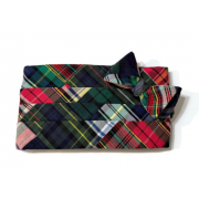 Patchwork Tartan Plaid Cummerbund & Bow Tie